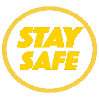 Stay Safe Sticker by idquickly