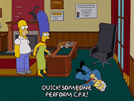 homer simpson panic GIF
