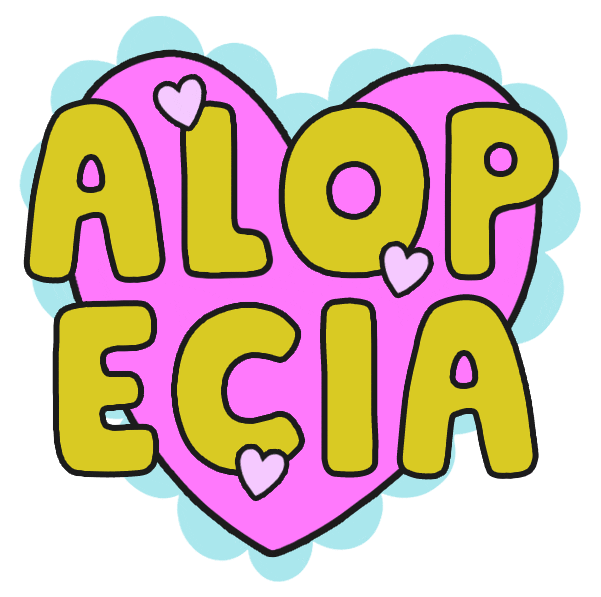 Heart Hairloss Sticker