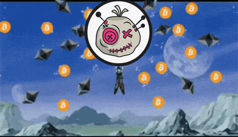 voodootoken giphyupload meme cryptocurrency coin GIF