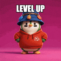 Level Up Penguin GIF by ZaddyFi