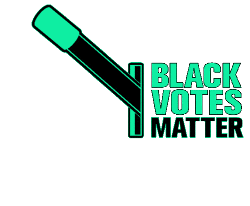 Voting Black Lives Matter Sticker by INTO ACTION