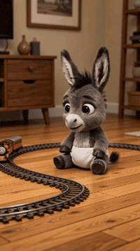 Train Playing GIF by Hugo El Burrito