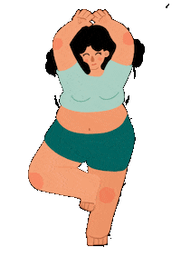 Yoga Sticker by Veegraphics_