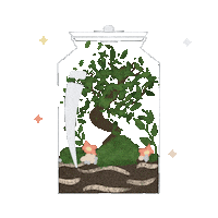 ugolenecreations terrarium ugolenecreations Sticker