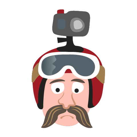 nwpd shooting biker gopro skier Sticker