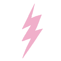 lightning bolt pink Sticker by Katie Thierjung / The Uncommon Place