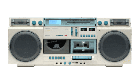 mikeshouts giphyupload boombox zutomayo bluetooth speaker Sticker
