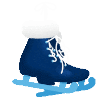 ice skating winter Sticker