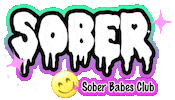 Soberbababe Sticker by Sober Babes Club