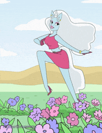 Happy Flowers GIF by Glow The Unicorn