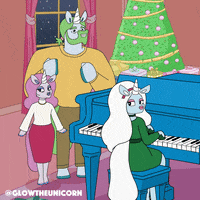 Christmas Family GIF by Glow The Unicorn