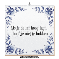 Succes Zelfvertrouwen Sticker by Tegelspreuken.nl