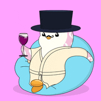 Happy Hour Wine GIF by Pudgy Memez