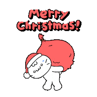 Merry Christmas Cat Sticker by Mikitti
