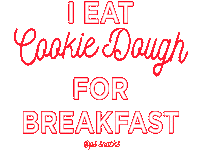 Cookie Dough Breakfast Sticker by P.S. Snacks