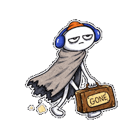 Tired On My Way Sticker