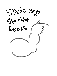 jordan_spector summer beach point muscle Sticker