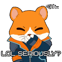 No Way Lol Sticker by Hamieverse