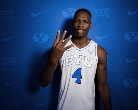College Basketball Sport GIF by BYU Cougars