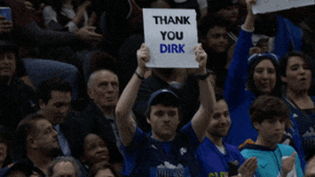 dirk nowitzki thank you GIF by NBA