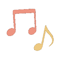 Music Note Pink Sticker