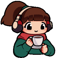 Tea Sipping Sticker by Lofi Girl