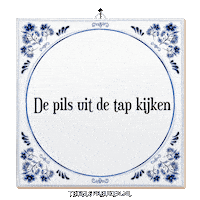 Tap Bier Sticker by Tegelspreuken.nl