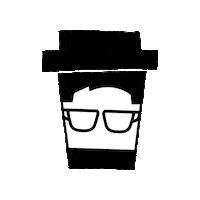 Coffee Shop Glasses Sticker by Gregorys Coffee