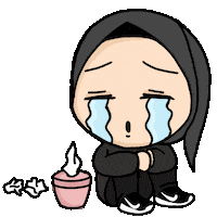 Sad Cry Sticker