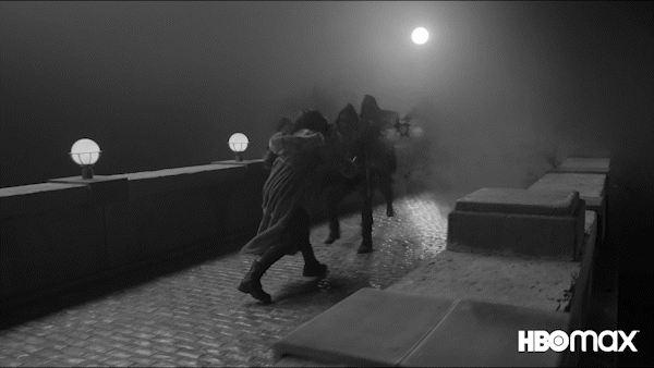 Kicking Black And White GIF by HBO Max