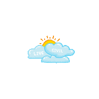 Beautiful Day Sun Sticker by Karen Civil