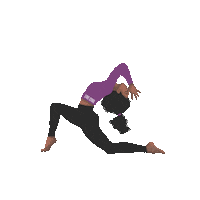 Black Girl Yoga Sticker by Karen Civil