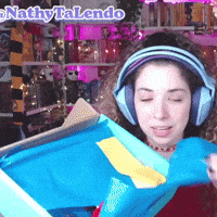 NathyTaLendo cat streamer gato livro GIF