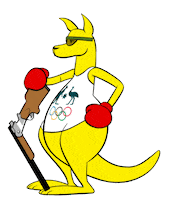Shooting Boxing Kangaroo Sticker by AUSOlympicTeam