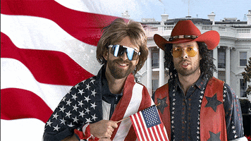 American Flag Singing GIF by Hot Country Knights