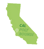 San Luis Obispo College Sticker by California Polytechnic State University, San Luis Obispo