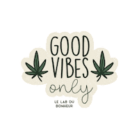 Good Vibes Cbd Sticker by Le Lab du Bonheur