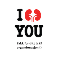 I Love You Valentine Sticker by Organdonasjon