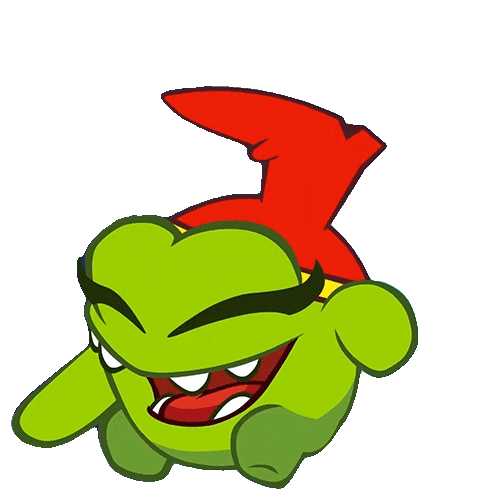 Hat Laughing Sticker by Om Nom