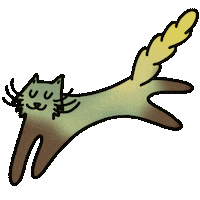 pavaconda cat gatto funnycat pavaconda Sticker