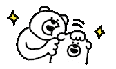 Good Boy Bear Sticker by takadabear