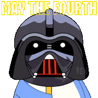 May The Fourth Be With You Star Wars Day Sticker by Pudgy Penguins