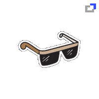 vidazoo summer sunglasses vidazoo Sticker