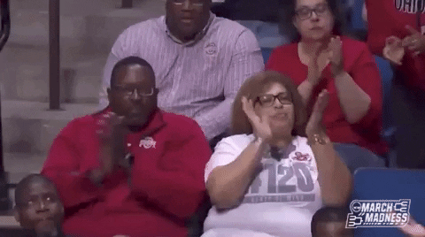 Lets Go Applause GIF by NCAA March Madness
