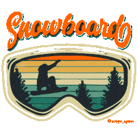 Snow Ski Sticker by Xcape