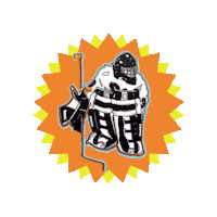 bonejackdesigns hockey goalie goalies bone jack designs Sticker