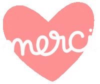 Labullezen coeur merci coeur rose coeur rouge Sticker