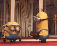 sentryfalcon hug kevin bob minions GIF