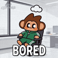 Bored Work GIF by Chimpers